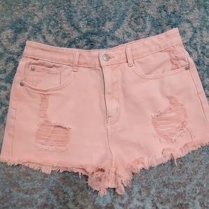 🧜‍♀️Coral Denim Shorts